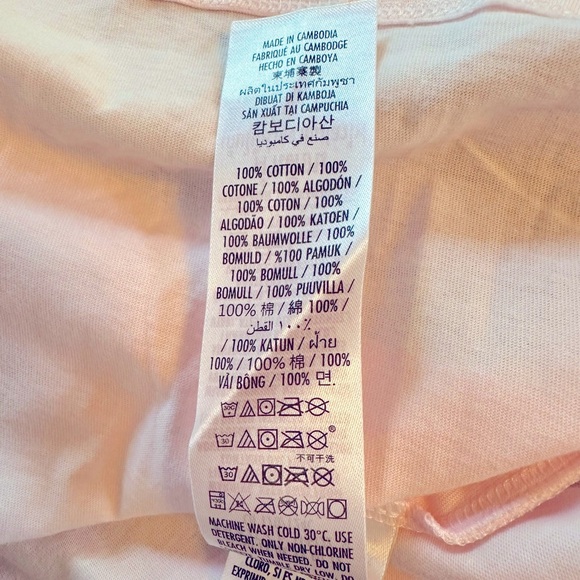 Women’s Disney Jack & Sally Light Pink Short Sleeve T-Shirt - Size 1XL - NWT - Picture 5 of 5